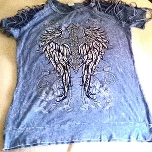 Liberty cross and wing shirt